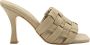 Pinko Grijs Geweven Stiletto Sandaal Green Dames - Thumbnail 5