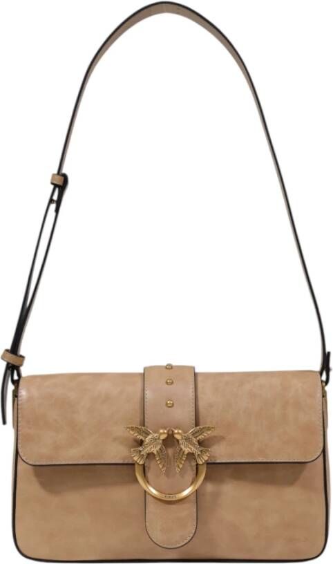 Pinko Klassieke Slouchy Leren Handtas