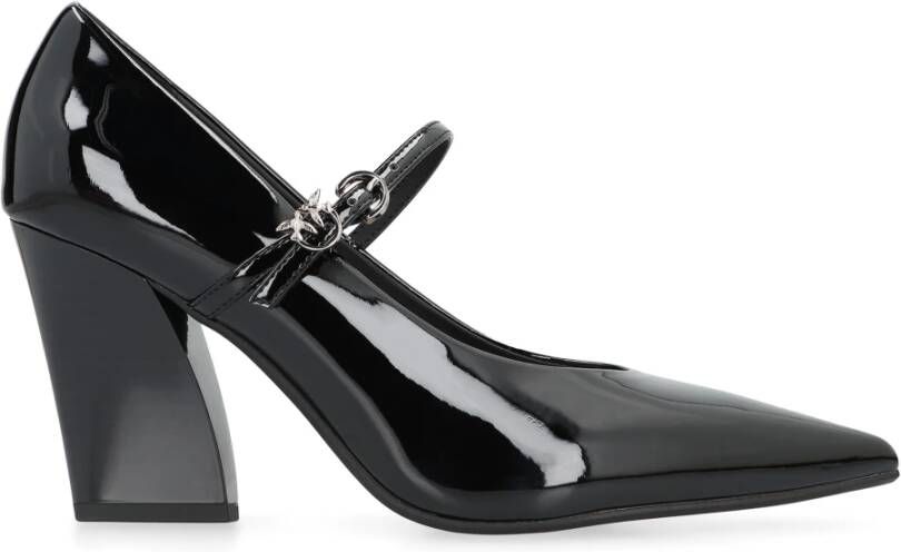 Pinko Glanzende Leren Pumps met Puntige Neus - Foto 1