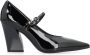 Pinko Glanzende Leren Pumps met Puntige Neus - Thumbnail 1