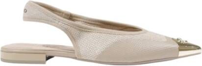 pinko Leren Dames Sandalen Lente Zomer Collectie Beige Dames