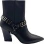 Pinko Leren Enkellaars in Violet - Thumbnail 1