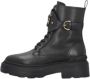 Pinko Leren enkellaarzen met logoriem Black Dames - Thumbnail 15