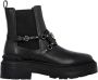 Pinko Zwarte Leren Enkellaarzen Elastisch Black Dames - Thumbnail 6