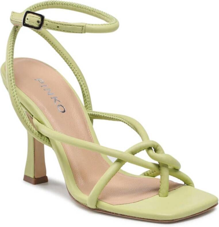 Pinko Leren sandaal met 9 cm hak
