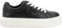 Pinko Zwarte Leren Sneakers Love Birds Logo Black Dames - Thumbnail 2