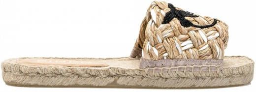 Pinko Natuurlijke Jute Espadrilles Greta Beige Dames - Foto 1