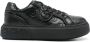 Pinko Zwarte Leren Sneakers voor Vrouwen Black Dames - Thumbnail 1