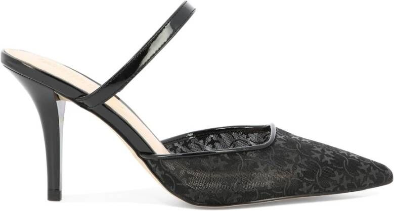 Pinko Lucy Lace Mules Black Dames