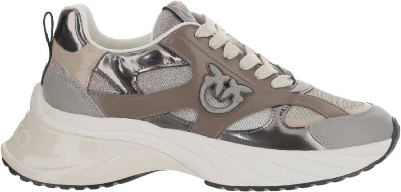 PINKO Lage Sneakers Dames Ariel 15 Maat: 38 Materiaal: Leer Kleur: Bruin