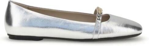 Pinko Metallic Ballerinas met Elegante Metalen Detail
