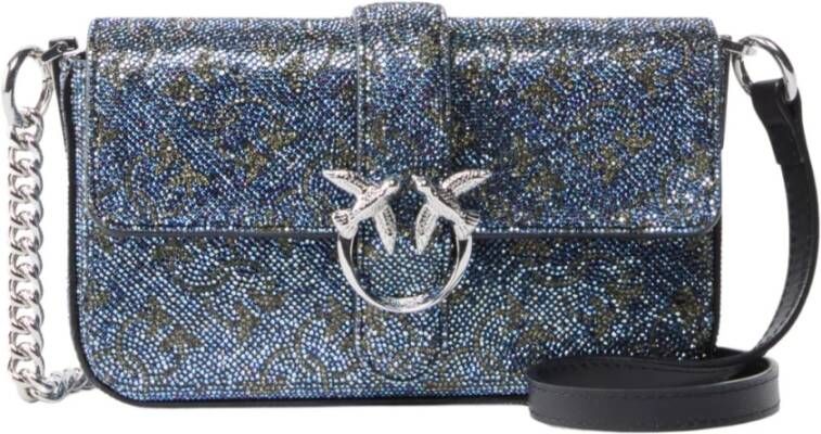 Pinko Monogram Slouchy Strass Tas