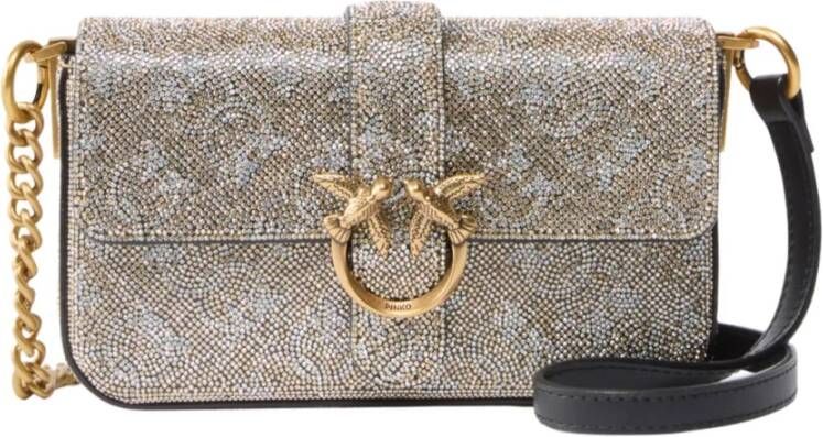 Pinko Monogram Slouchy Strass Tas