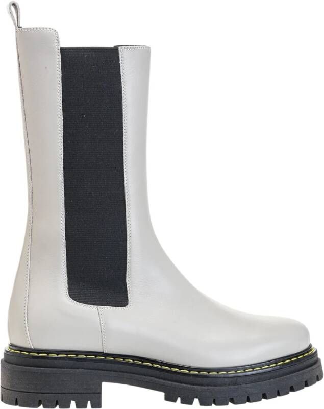 Pinko Natalie 2 Boot kalfsvlees Pelle White Dames