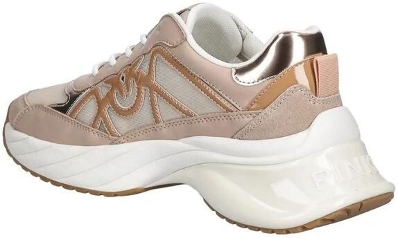 PINKO Sneakers laag 'Ariel 33 Sneaker Calf Leather Net Cow Suede' lichtroze - Foto 2