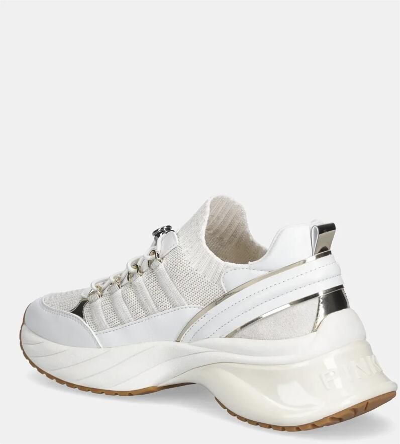 Pinko Ariel 34 Sneaker Calf Leather Knit - Foto 2