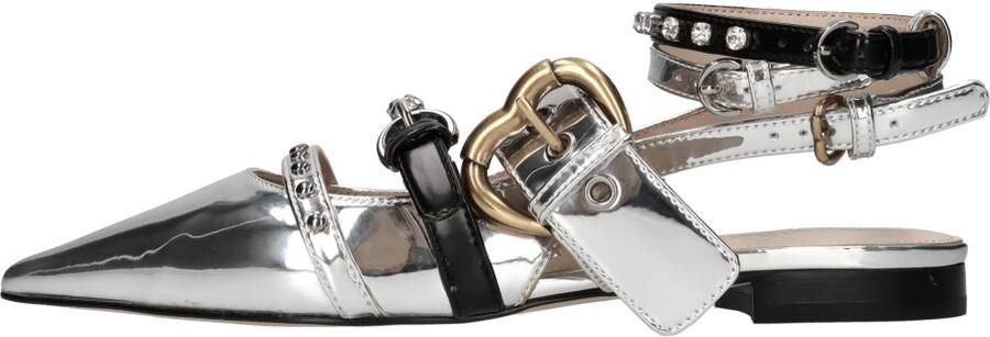 Pinko Zilveren Ballerina Schoenen voor Dames Gray