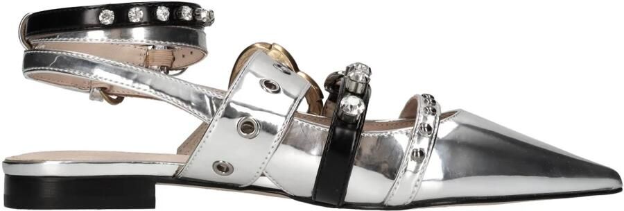 Pinko Zilveren Ballerina Schoenen voor Dames Gray - Foto 5