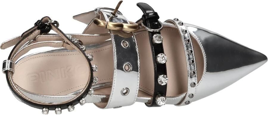 Pinko Zilveren Ballerina Schoenen voor Dames Gray - Foto 4