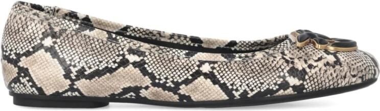 PINKO Ballerina's met pythonprint en Love Birds logo
