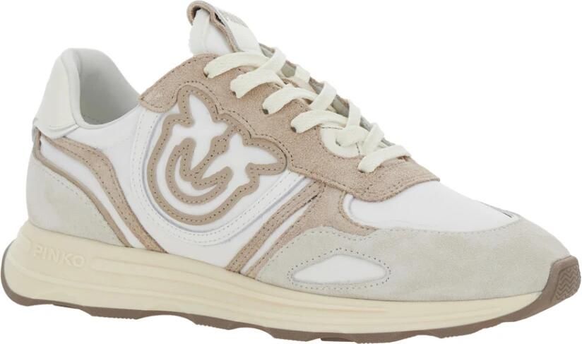 PINKO Lage Sneakers Dames Zoe 01 Maat: 39 Materiaal: Suède Kleur: Beige - Foto 2