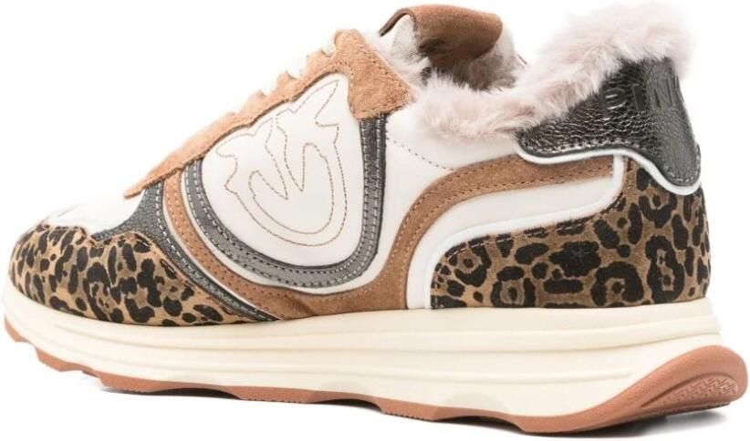 Pinko Beige Sneakers voor Vrouwen