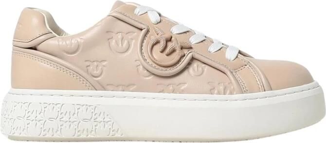 Pinko Casual Leren Sneakers met Veters en Platformzool