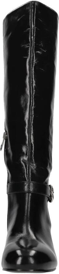 Pinko Leren gesp laarzen Black Dames - Foto 5