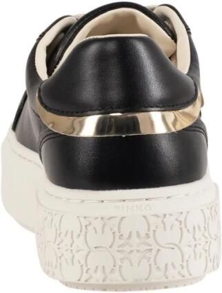 Pinko Zwarte leren sneaker lente zomer collectie Black Dames - Foto 2