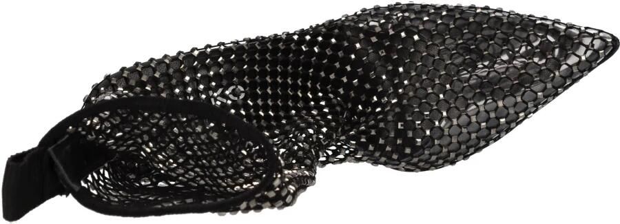 Pinko Enkellaarsjes van stretch-mesh en kristallen - Foto 2