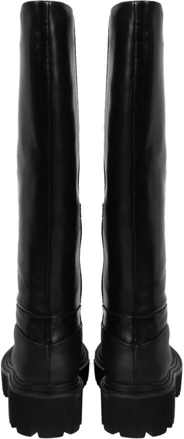 Pinko Fortaleza Stivale Pelle Vitello Liscio Zwart Dames - Foto 5