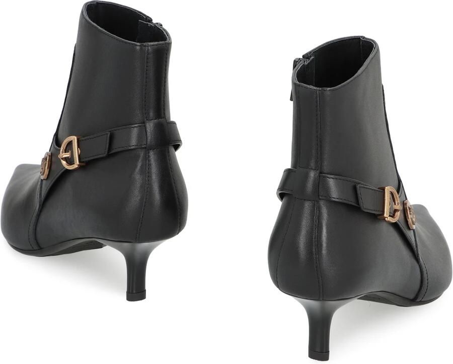 Pinko Leren enkellaarsjes met kittenhak - Foto 2