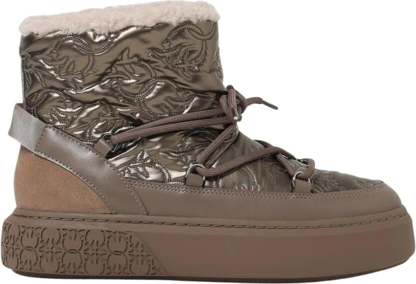 Pinko Lace-up Enkelboots met Voering