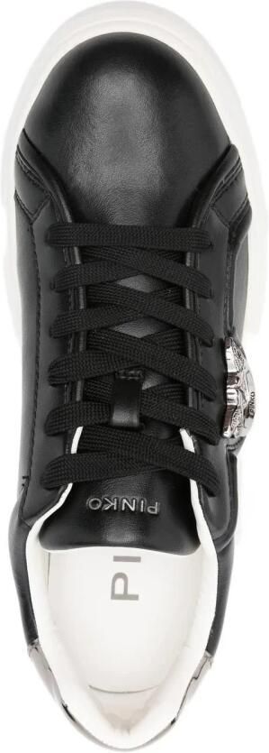 Pinko Lage leren sneakers met logo detail - Foto 2