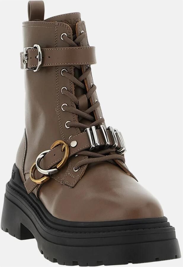 Pinko Leren Enkellaars