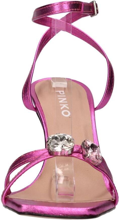 Pinko Elegante Enkelband Hakken Pink Dames - Foto 3