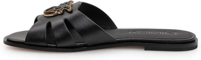 Pinko Leren Slippers met Love Birds Logo - Foto 2