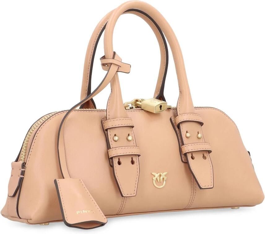 Pinko Leren Tas met Handvat en Hangslotdetail - Foto 2