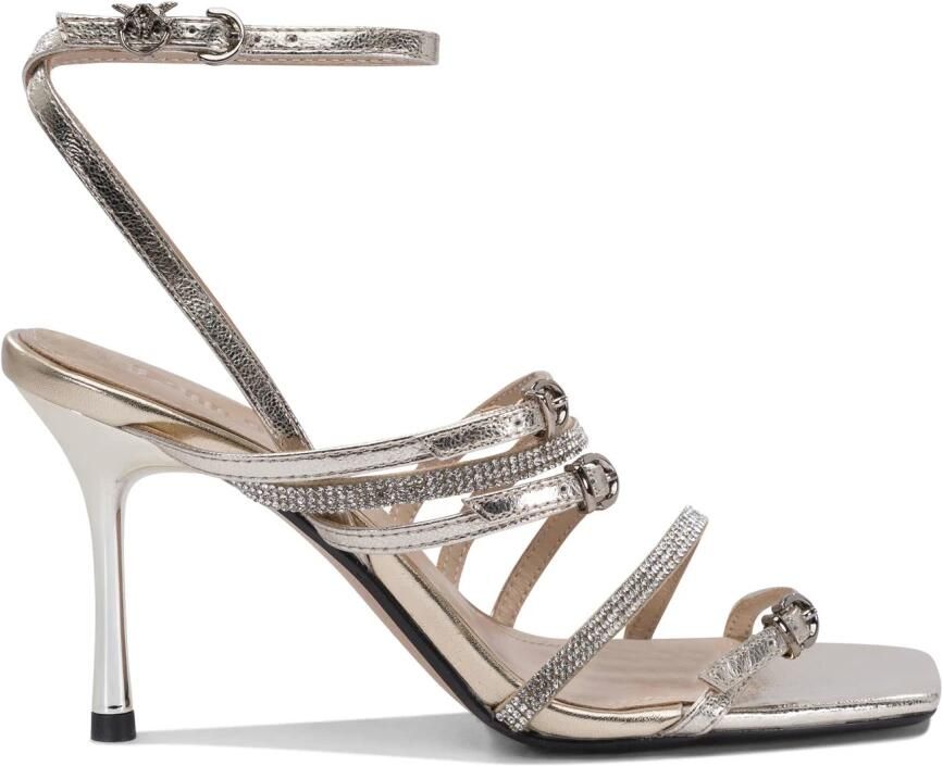 Pinko Gelamineerde Nappa Sandaal Lisa 01