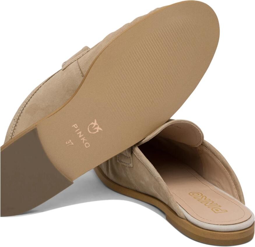 Pinko Beige Leren Loafers Stijlvol Comfort - Foto 2