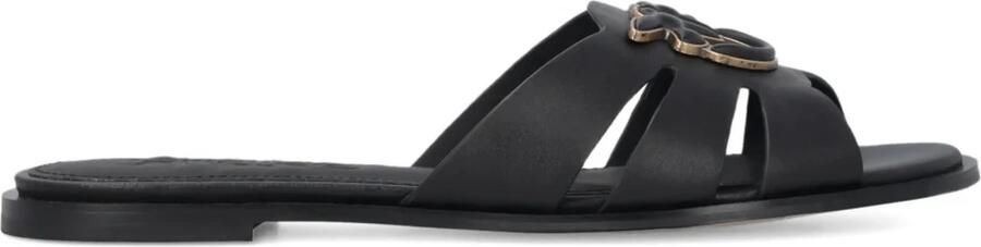 Pinko Love Birds leren slippers