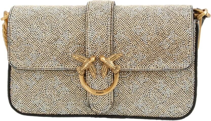 Pinko Monogram Slouchy Strass Tas