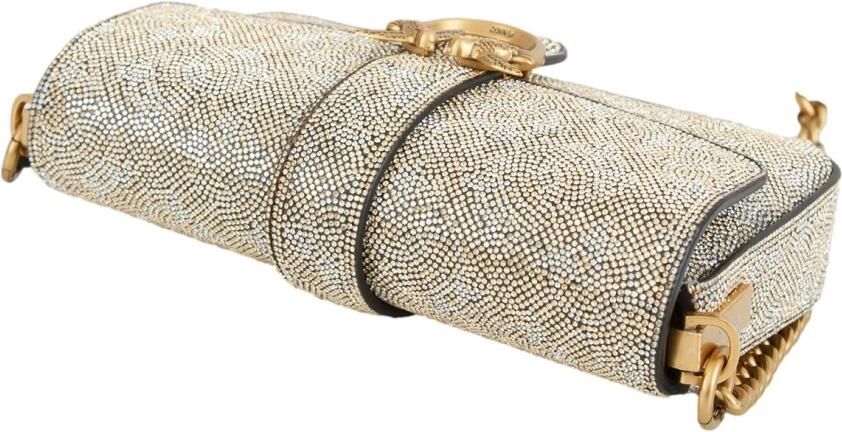 Pinko Monogram Slouchy Strass Tas - Foto 3