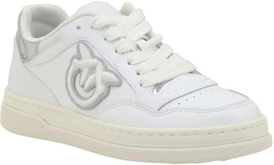 Pinko Stijlvolle Veterschoenen met Paneeldesign White Dames - Foto 2