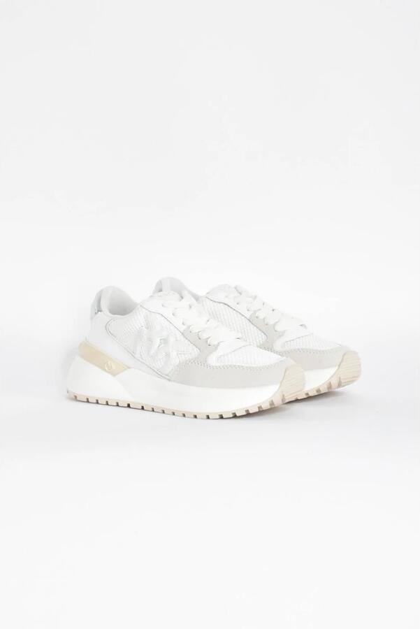 PINKO Lage Sneakers Dames Gem 07 Maat: 36 Materiaal: Leer Kleur: Wit