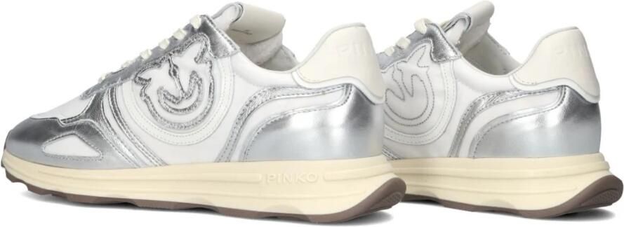 Pinko Zoe 01 Sneakers Leer Dames Zilver - Foto 3