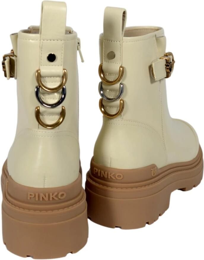 Pinko Leren Enkellaarzen - Foto 2