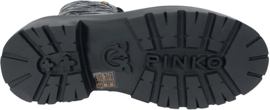 Pinko Boots Quilted Leather Ankle Boots in zwart - Foto 2