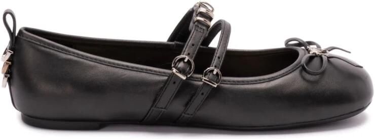 Pinko Verstelbare Boog Ballerina's voor alledaagse elegantie Black Dames