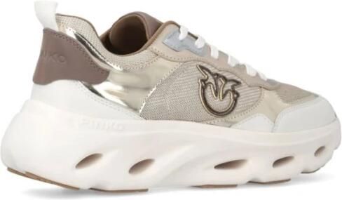 Pinko Pink 09 Sneaker van kalfsleer en metallic mesh Licht en comfortabel Ideaal voor dagelijks gebruik - Foto 4